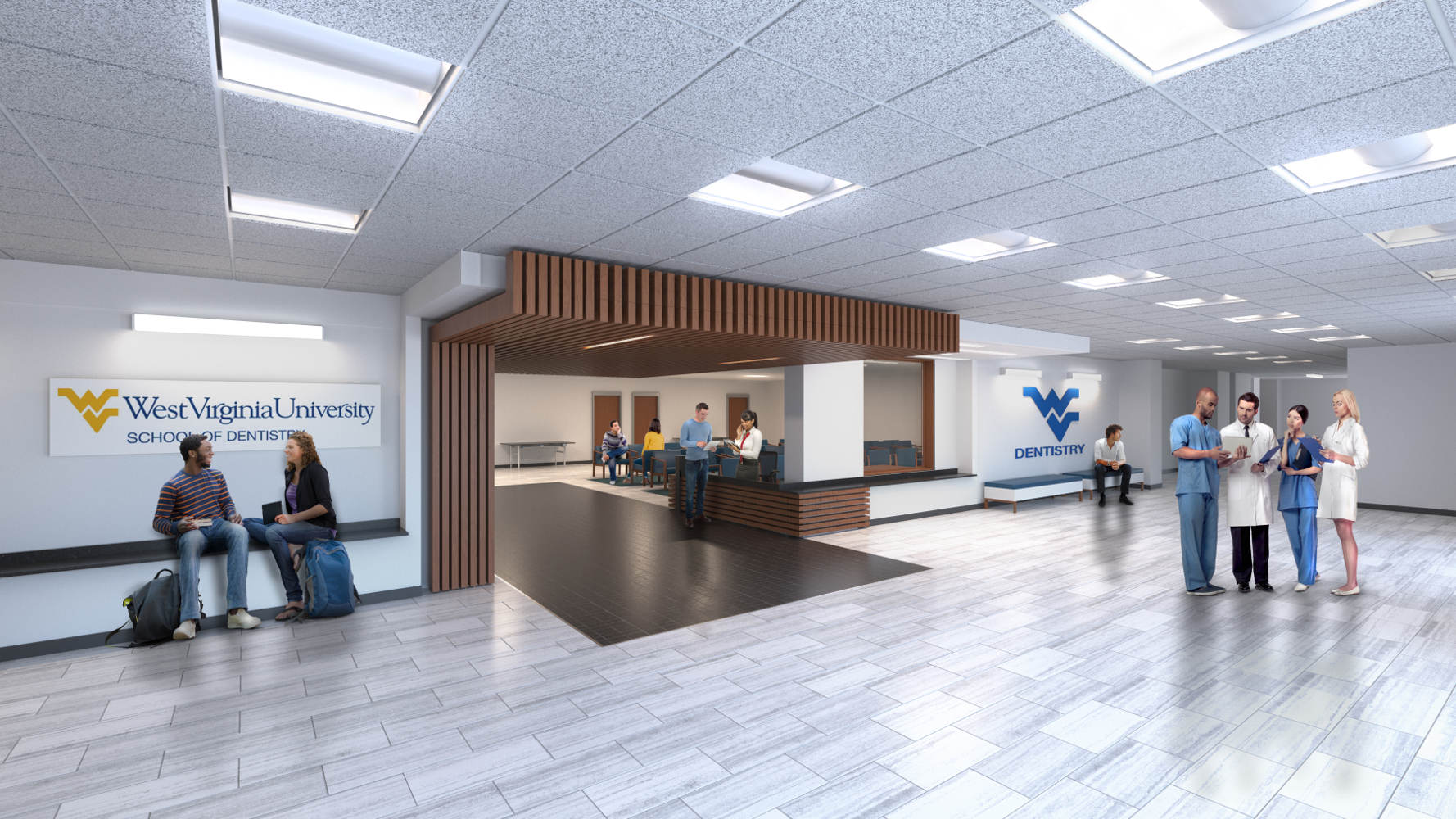 WVU Dental Clinic Lobby